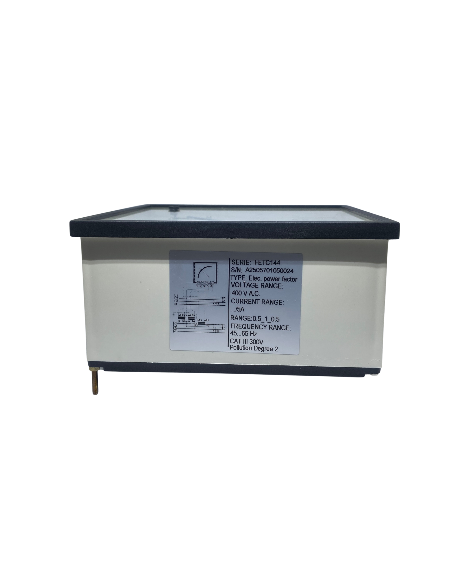 COS PHI METER SCALE 0.5-1-0.5 ; 110 V FETC 96 - CIRCUTOR
